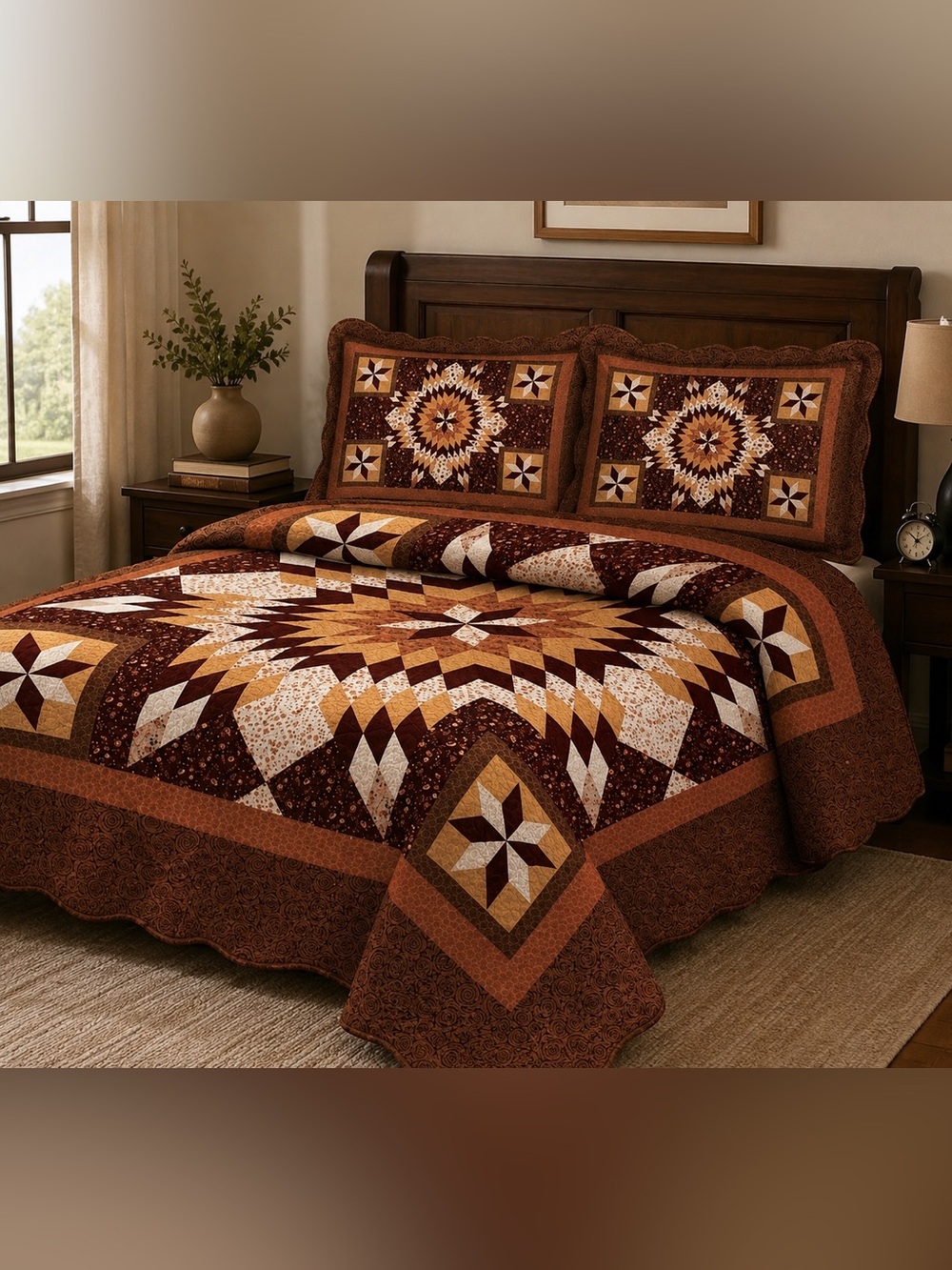 3 piece king size quilt set